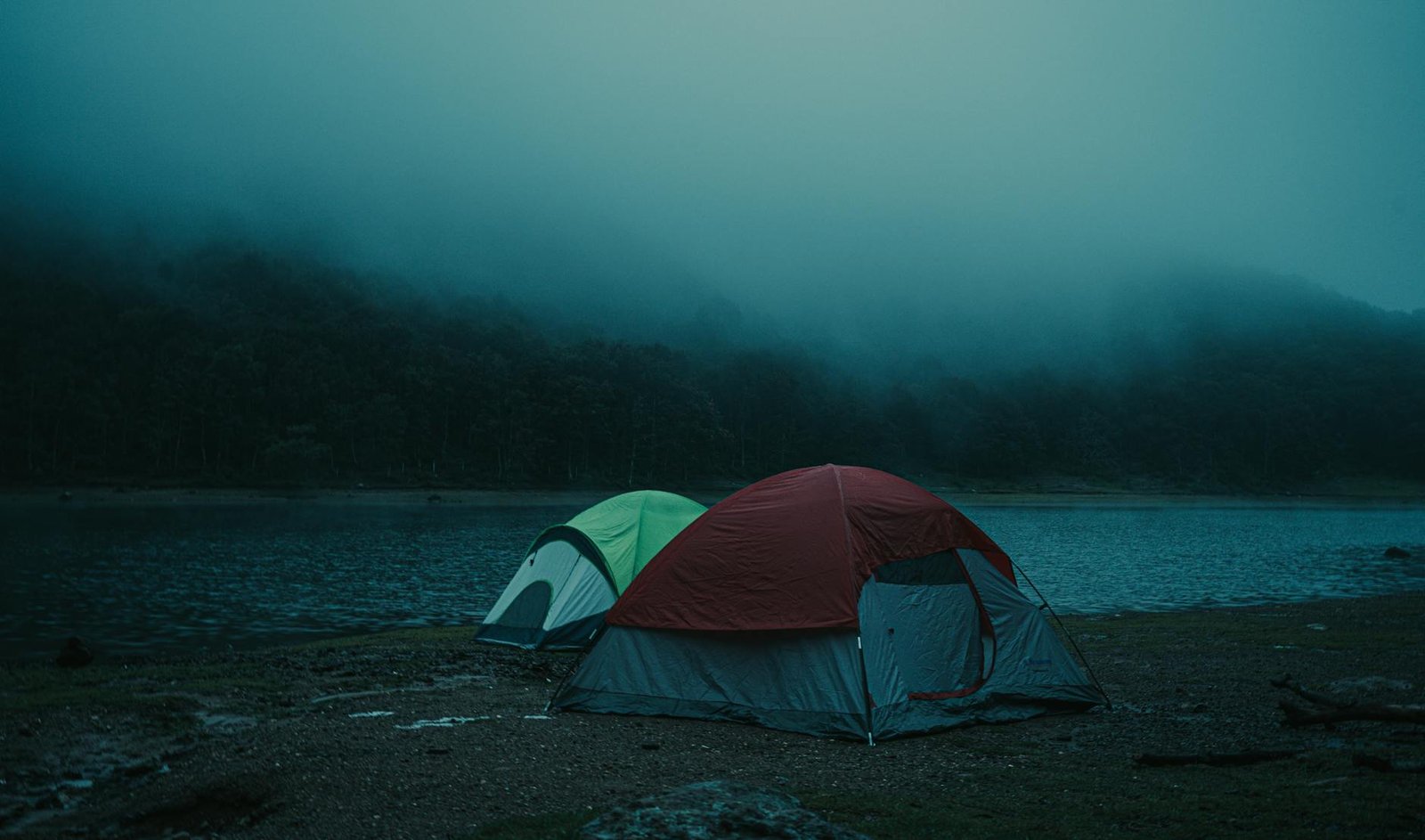 two camping tents